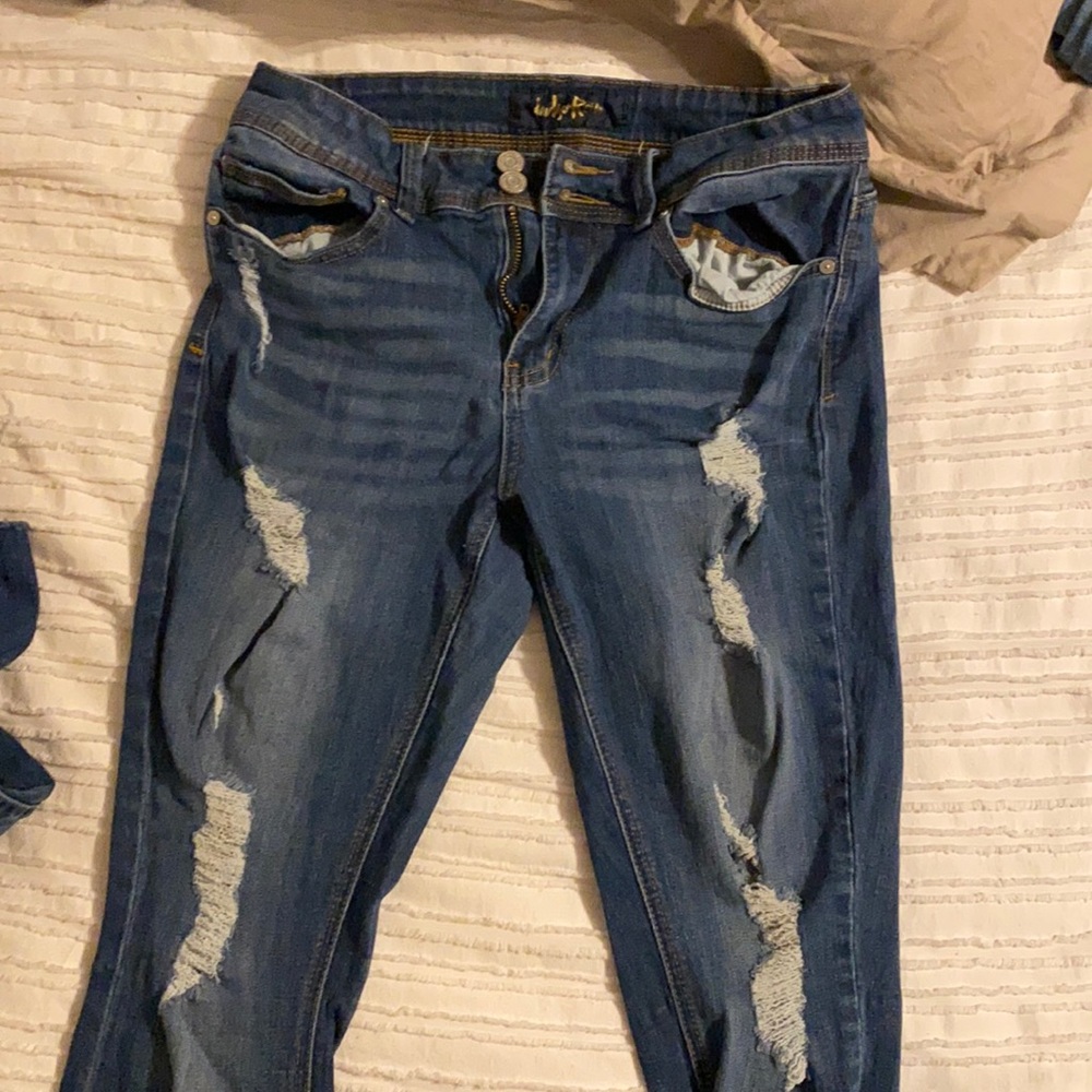 Indigo rein women’s jeans.  Jeggings. Size 13/30